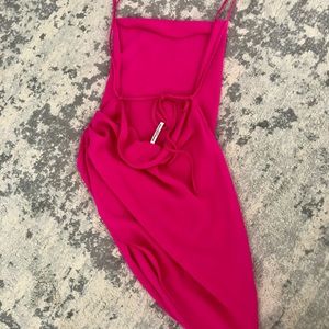 Amanda Uprichard Janet Dress in Hot Pink Size Small